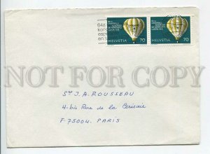 445368 Switzerland 1979 cancellations congress in Lucerne balloon esperanto