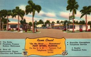 Florida Fort Myers River Court 1952