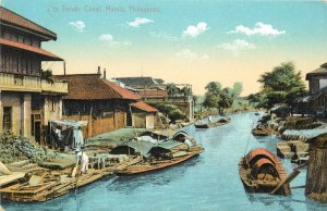 c1907 Postcard; Tondo Canal, Manila, Philippines, S. Langsdorf A-75 Unposted