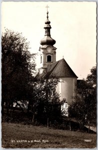 St. Martin A. D. Raab Bgld. Austria Church Parish Real Photo RPPC Postcard