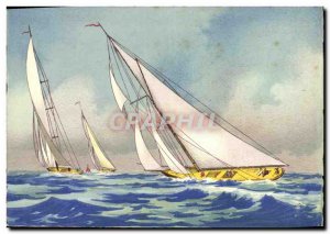 Modern Postcard Boat War Sailboat