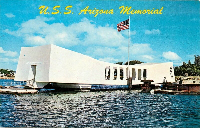 USS Arizona Memorial Pearl Harbor Hawaii HI Postcard