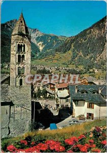 'Postcard Modern Courmayeur a corner of the view of the church''s Pantaleona ...