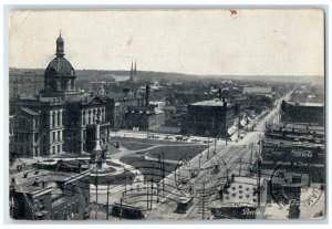 1908 Court House North Adams St. Exterior Building Peoria Illinois IL Postcard