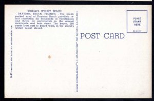 Florida Moon over DAYTONA BEACH World's Widest Beach LINEN