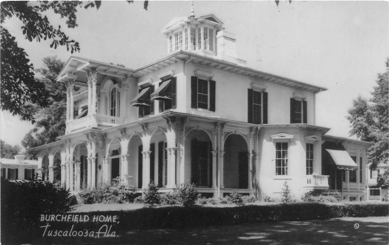 F15/ Tuscaloosa Alabama Real Photo RPPC Postcard 1949 Burchfield Home