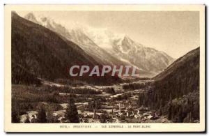 Argentiere - Mont Blanc - Vue Generale - Old Postcard