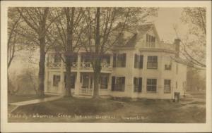 Newport NH Carrie Wright Hospital c1910 Real Photo Postcard