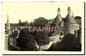 Old Postcard St Fargeau and Chateau