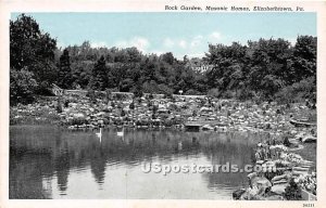 Rock Garden, Masonic Homes - Elizabethtown, Pennsylvania PA Postcard