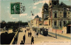 CPA AK ROYAN Casino de Foncillon TRAM VAPEUR (977525)