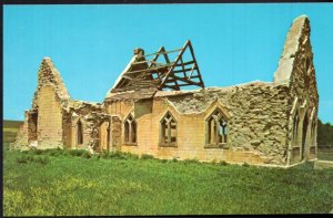 South Dakota Fort Randall Chapel near Lake Andes and Fort Randall Dam - Chrome