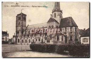Old Postcard Auxonne Notre Dame Church