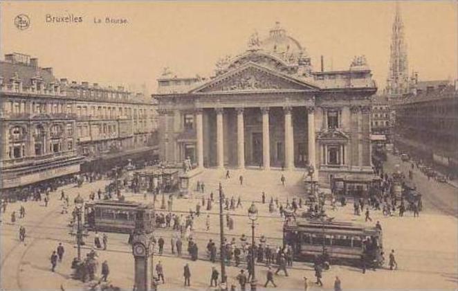 Belgium Bruxelles La Bourse Trolleys