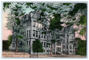 1912 Indiana University Science Hall Exterior Bloomington IN Posted Postcard