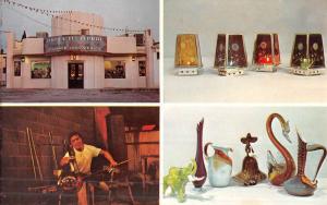 Juarez Mexico Glass Factory Multiview Vintage Postcard K49454