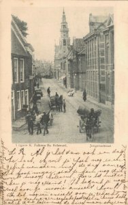 Netherlands Bolsward Jongemastraat Vintage Postcard 07.57