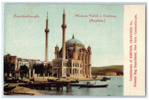 c1905 The Ostakeni Bosphorus Rug Advertising Constantinople Turkey Postcard