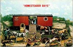 Homesteaders Immigrant Car Yellowstone County Museum Billings MT Postcard M11