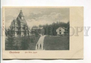 485391 Norway Christiania Oslo Gol's Church Bydgo Vintage postcard