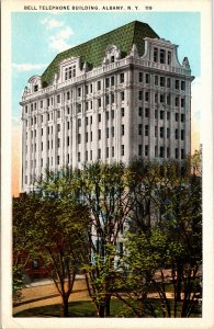 Postcard NY Albany Bell Telephone Building