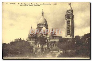 Postcard Old Paris The Basilica of Sacre Coeur in Montmartre