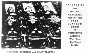 RPPC McLowery Brothers Earp Clanton Feud Boothill Graveyard AZ Vintage Postcard