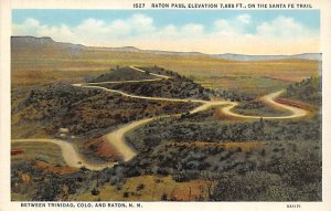 Raton Pass, on Santa Fe Trail between Trinidad, CO., Raton, NM. - Raton, New ...