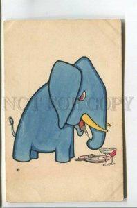 478107 ART DECO Toy ELEPHANT Restaurant ART NOUVEAU Vintage M.M.VIENNE #359