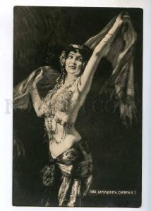 244769 Nude SALOME Belly Dancer HAREM by SCHMUTZLER vintage PC