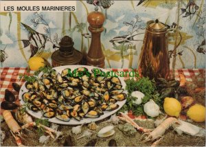 Food & Drink Postcard - Cooking - Recipe - Les Moules Marinieres   RR13842