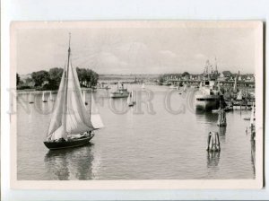 400853 GERMANY Lubeck Travemunde ships OLD RPPC