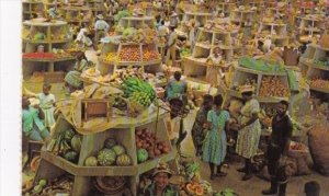 Jamaica Montego Bay Market Interior Stalls