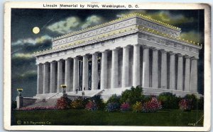 M-77133 Lincoln Memorial by Night Washington District of Columbia