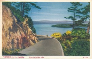 Victoria BC, British Columbia, Canada - Along the Malahat Drive - pm 1954