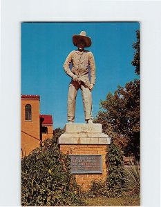 Postcard Cowboy Statue, Boot Hill, Dodge City, Kansas