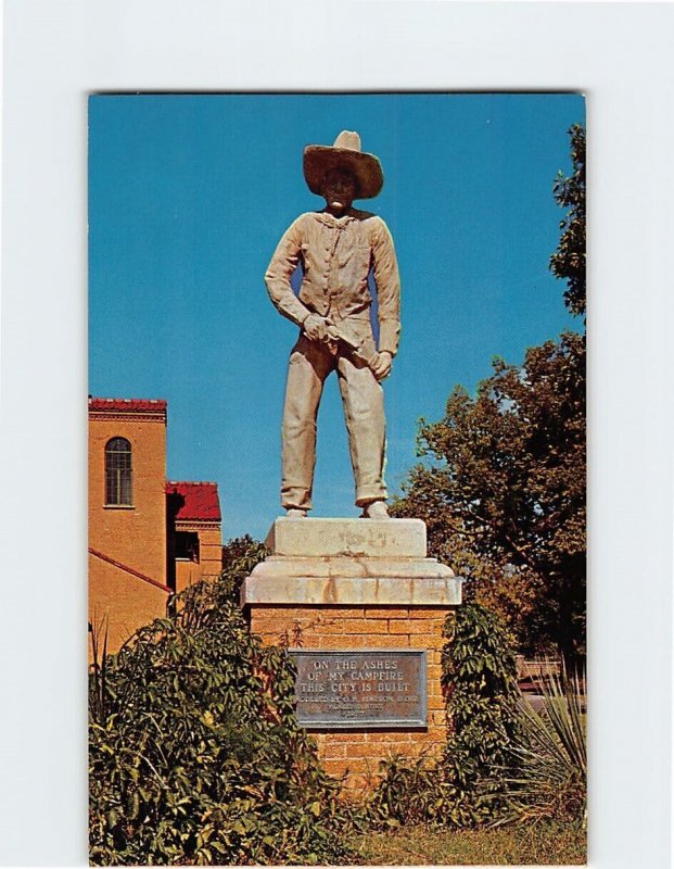 Postcard Cowboy Statue, Boot Hill, Dodge City, Kansas 