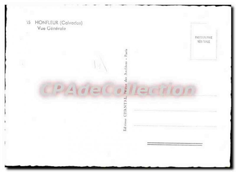 Modern Postcard Honfleur Vue Generale