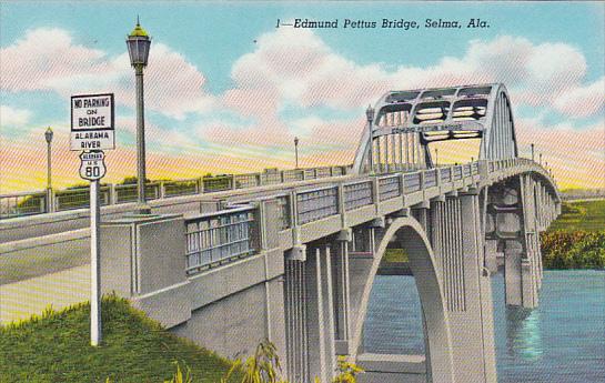 Alabama Selma Edmund Pettus Bridge Curteich