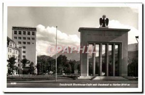 Old Postcard Innsbruck Hochhaus Cafe Mit Denkmal u Serles