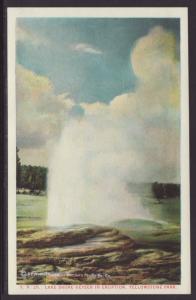 Lake Shore Geyser,Yellowstone Postcard
