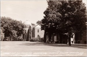 Appleton WI Lawrence College Campus Gym Underwood Observatory RPPC Postcard H59