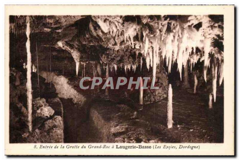 Laugerie Low - Entrance of the Cave - Old Postcard