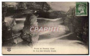 Old Postcard Padirac Puits Lac Des Grands Gours