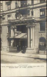 New York City Hotel Woodstock Exterior West 43rd St. c1910 Real Photo Postcard