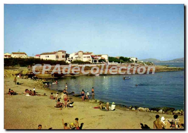 Modern Postcard Carry le Rouet The Beach