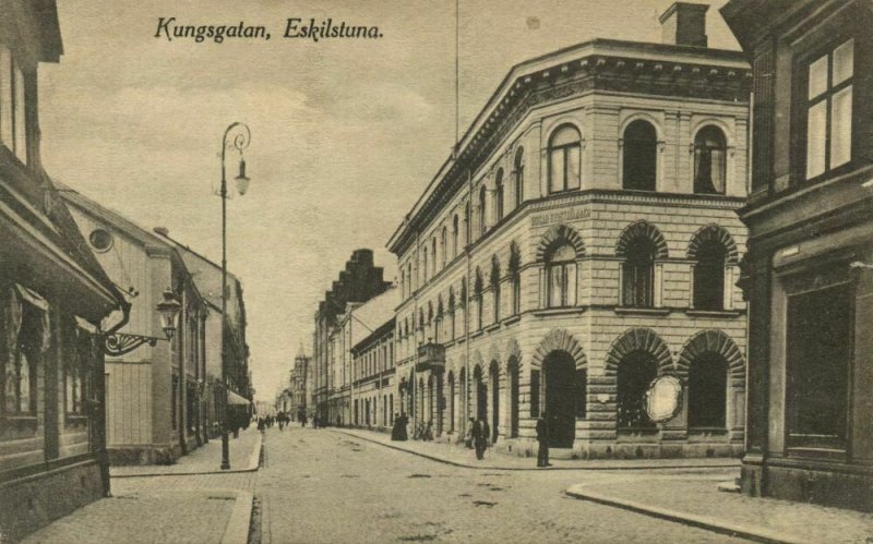 sweden, ESKILSTUNA, Kungsgatan (1920) Postcard