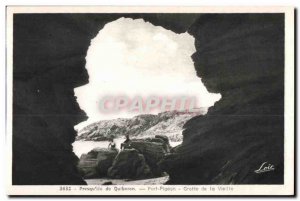 Old Postcard Presqu island of Quiberon Port Pigeon Cave Vieilla