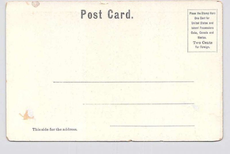 PPC POSTCARD MASSACHUSETTS SALEM Y.M.C.A. EXTERIOR VIEW UNDIVIDED BACK FOIL