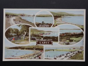 Scotland Ayrshire LARGS 8 Image Multiview c1939 Postcard by Valentine